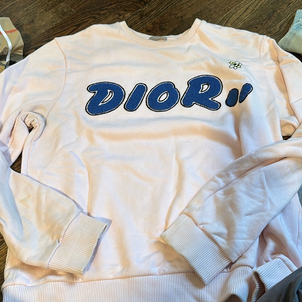Pink unisex, Dior sweatshirt. Xl